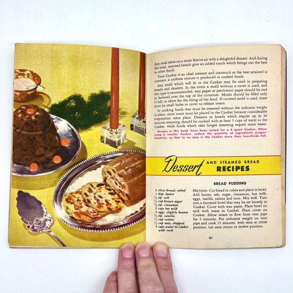 Vintage 1947 Presto Cooker Recipe Book Model 40 Pressure Cooker Manual - Picture 6 of 9